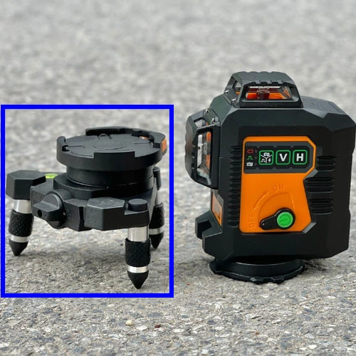 Chân Xoay đứng thấp máy cân bằng laser Laisai 12 tia - Chân đế thấp cao cấp