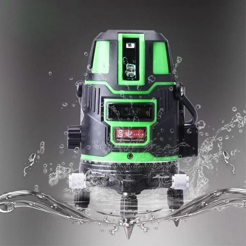 Máy cân mực laser màu xanh, máy laser 5 tia xanh dùng cho thi công công trình xây dựng, nội thất cho kết quả chính xác, nhanh chóng dễ sử dụng