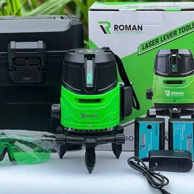 Máy Cân Bằng Laser Roman 5 tia xanh bóng Led