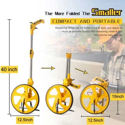 Bánh Xe Đo Khoảng Cách Zozen Pro Dòng Cơ Có Phanh Tay Có Reset