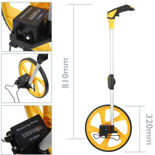 Bánh Xe Đo Khoảng Cách Dòng Cơ Loại Tốt 32cm chắc chắn