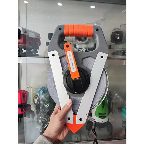 Thước Thép Cuộn 50m Bọc Nhựa 5 Lớp Shinwa S50 chính hãng